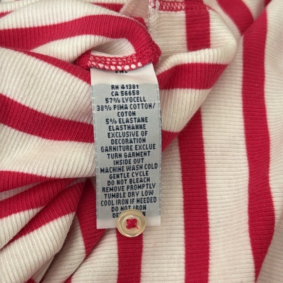 Ralph Lauren blue label pink and white striped long sleeve top - Picture 11 of 12